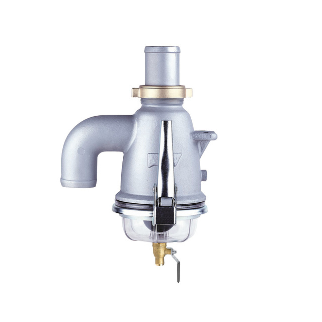 Soupape A Siphon ALU Droite avec Vidange GIADA-RIV362 Ø60 référence fournisseur 450800